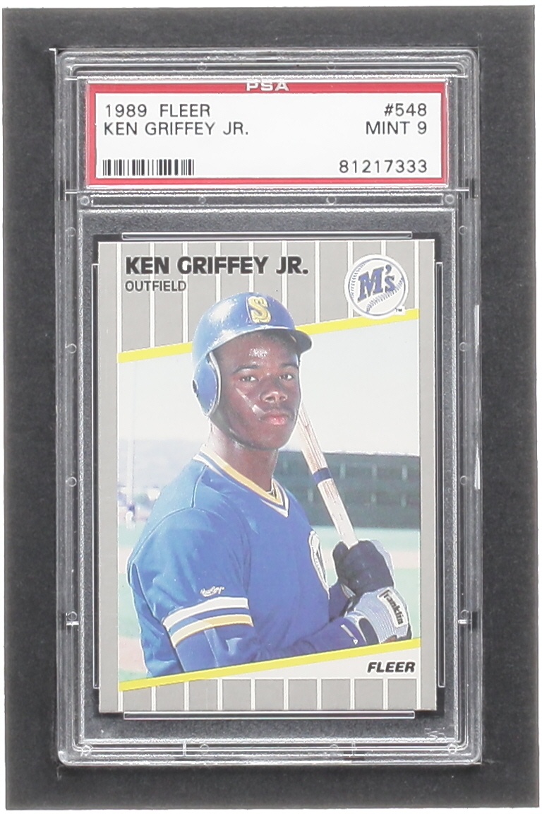 Ken Griffey Jr. 1989 Fleer #548 RC (PSA 9) at PristineAuction.com Ken Griffey Jr. 1989 Fleer #548 RC (PSA 9) at PristineAuction.com