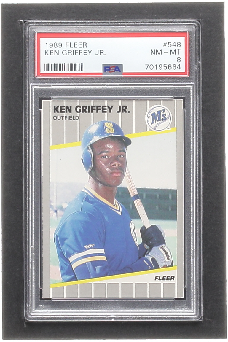 Ken Griffey Jr. 1989 Fleer #548 RC (PSA 8) at PristineAuction.com Ken Griffey Jr. 1989 Fleer #548 RC (PSA 8) at PristineAuction.com
