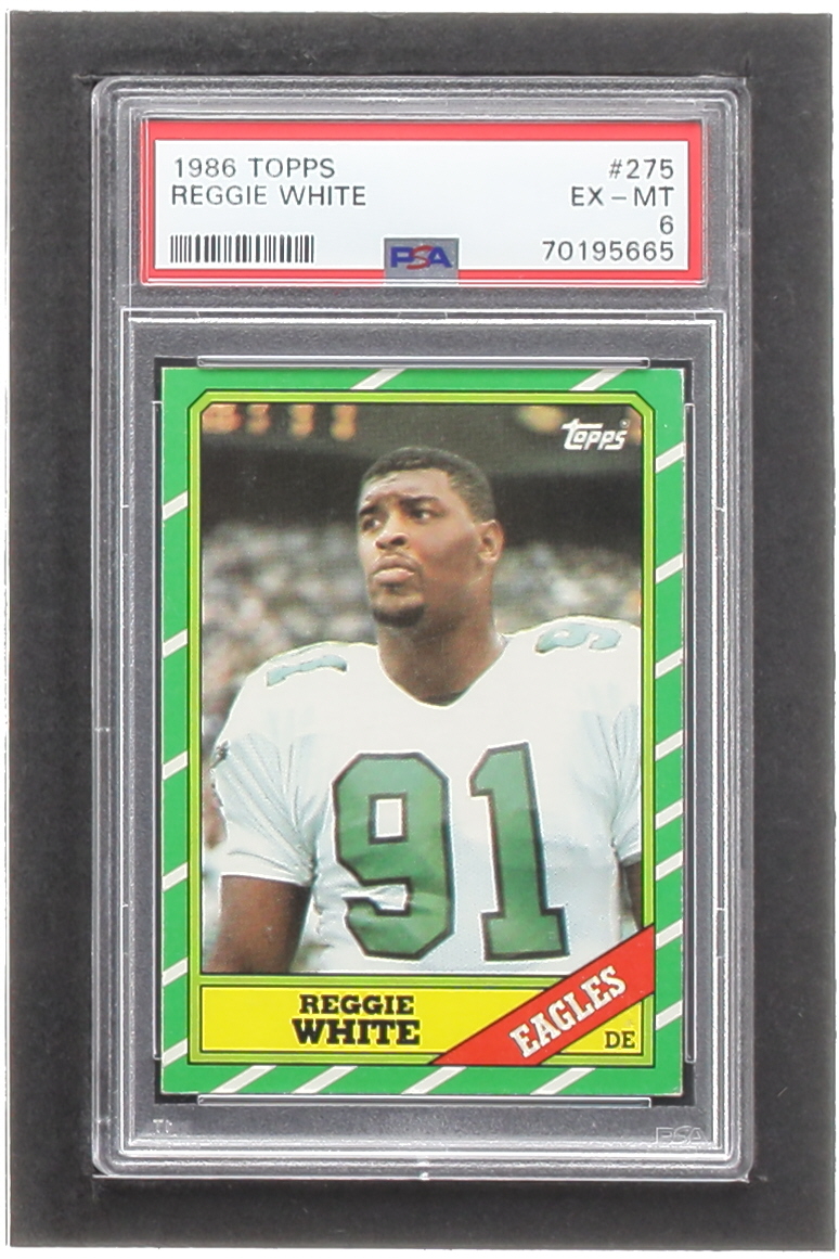 Reggie White 1986 Topps #275 RC (PSA 6) at PristineAuction.com Reggie White 1986 Topps #275 RC (PSA 6) at PristineAuction.com