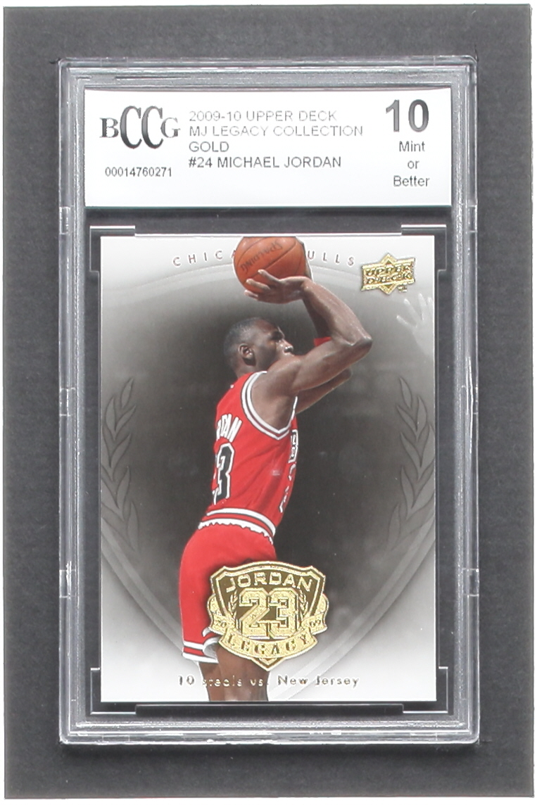 Michael Jordan 2009-10 Upper Deck Michael Jordan Legacy Collection Gold #24 (BCCG 10) at PristineAuction.com Michael Jordan 2009-10 Upper Deck Michael Jordan Legacy Collection Gold #24 (BCCG 10) at PristineAuction.com