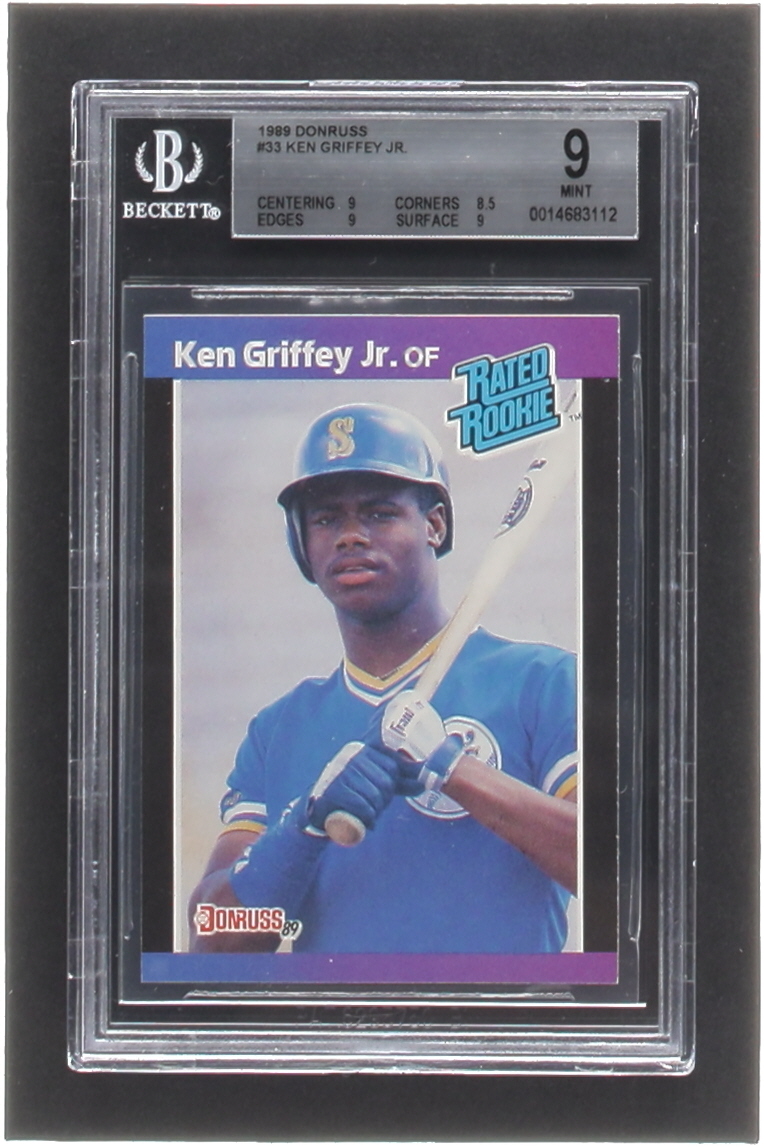 Ken Griffey Jr. 1989 Donruss #33 RR RC (BGS 9) at PristineAuction.com Ken Griffey Jr. 1989 Donruss #33 RR RC (BGS 9) at PristineAuction.com