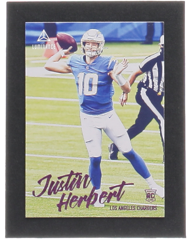 Justin Herbert 2020 Panini Luminance Pink #203 RC / Chronicles at PristineAuction.com Justin Herbert 2020 Panini Luminance Pink #203 RC / Chronicles at PristineAuction.com