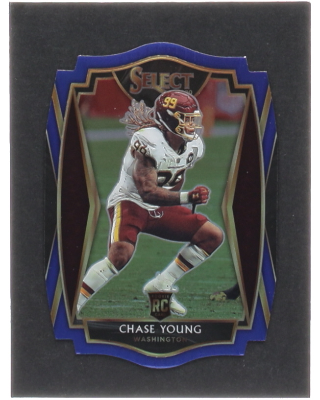 Chase Young 2020 Select Prizm Blue Die Cut #164 RC at PristineAuction.com Chase Young 2020 Select Prizm Blue Die Cut #164 RC at PristineAuction.com