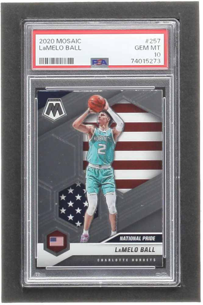 2020-21 Panini Mosaic - LaMelo Ball #5 2020 Panini Mosaic LaMelo Ball #257 Rookie Card GRADED 10 GEM MINT By Prime Graders 2020-21 Panini Mosaic - LaMelo Ball #257 2020-21 Panini Mosaic - LaMelo Ball #5 2020 Panini Mosaic LaMelo Ball #257 Rookie Card GRADED 10 GEM MINT By Prime Graders 2020-21 Panini Mosaic - LaMelo Ball #257