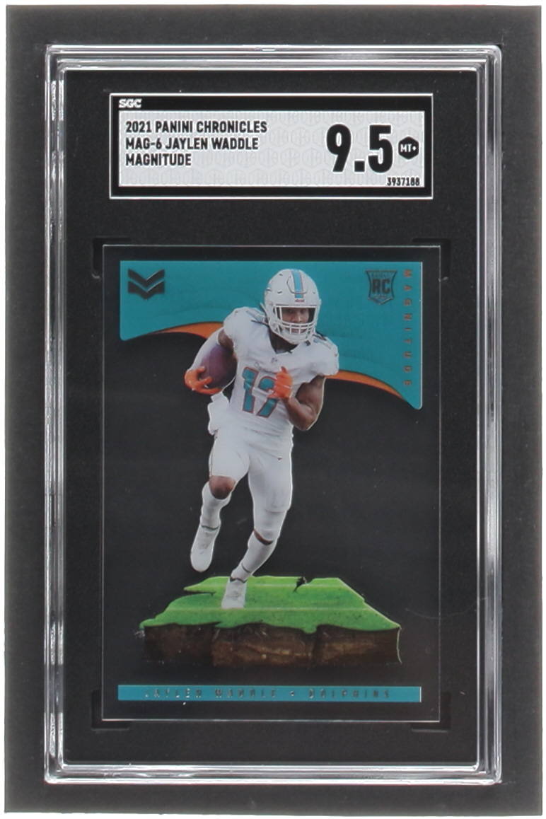 Jaylen Waddle 2021 Panini Chronicles Magnitude #6 RC (SGC 9.5) at PristineAuction.com Jaylen Waddle 2021 Panini Chronicles Magnitude #6 RC (SGC 9.5) at PristineAuction.com