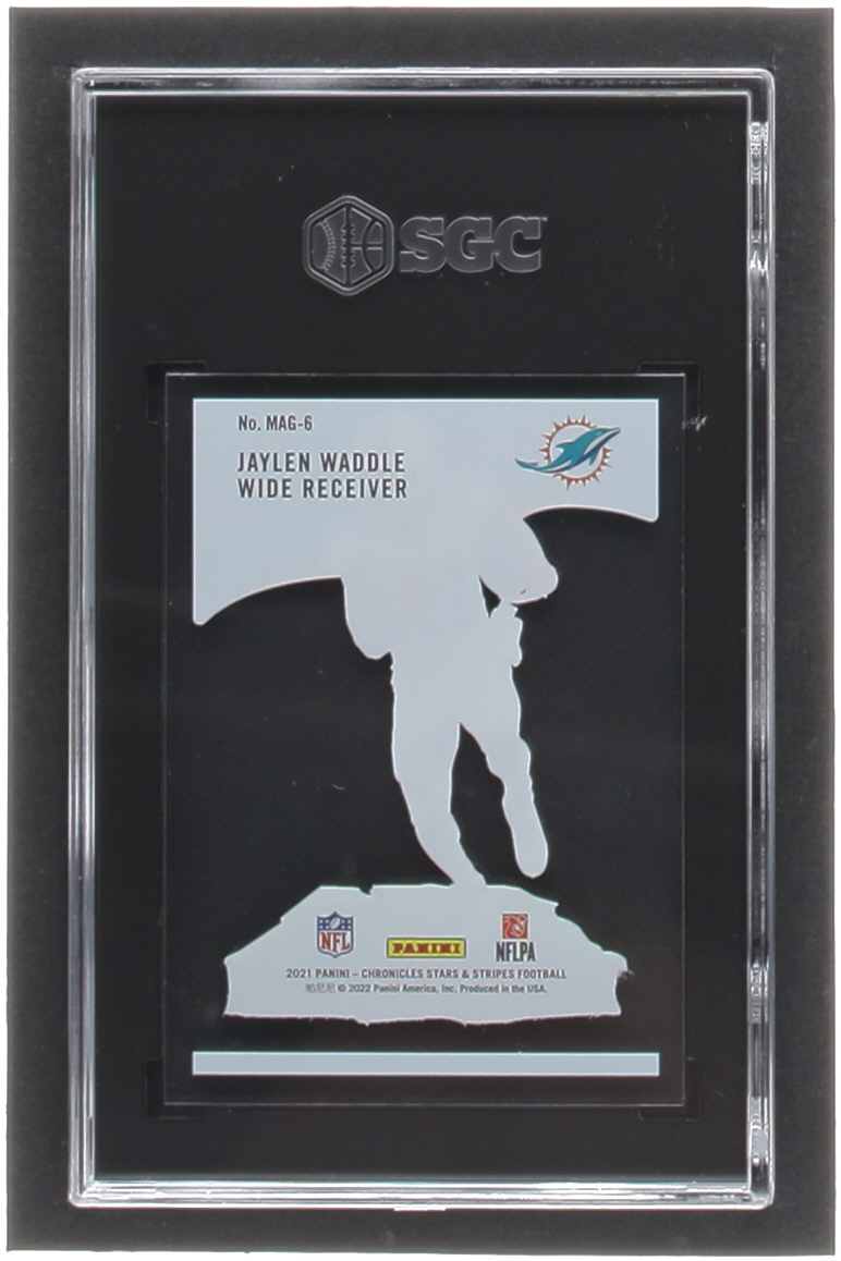 Jaylen Waddle 2021 Panini Chronicles Magnitude #6 RC (SGC 9.5) at PristineAuction.com Jaylen Waddle 2021 Panini Chronicles Magnitude #6 RC (SGC 9.5) at PristineAuction.com