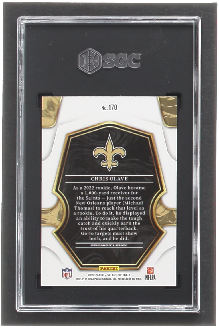 Chris Olave 2022 Select #170 RC (SGC 10) at PristineAuction.com Chris Olave 2022 Select #170 RC (SGC 10) at PristineAuction.com