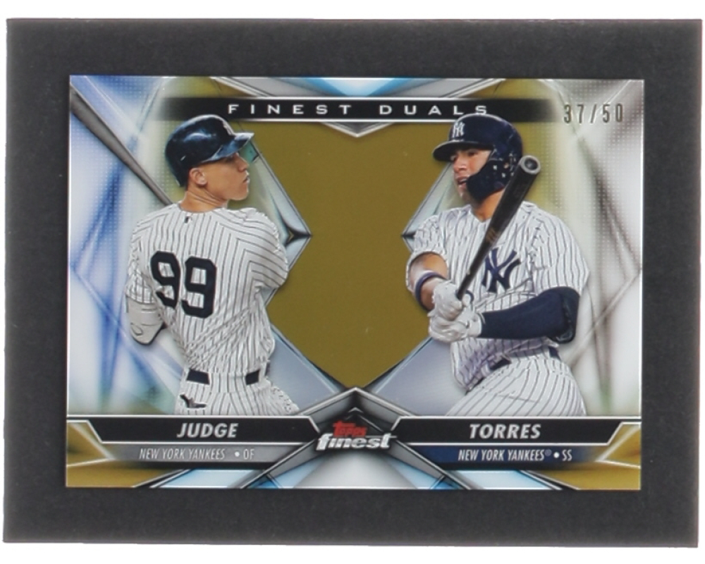 Aaron Judge / Gleyber Torres 2020 Finest Duals Gold Refractors #FD20 #37/50