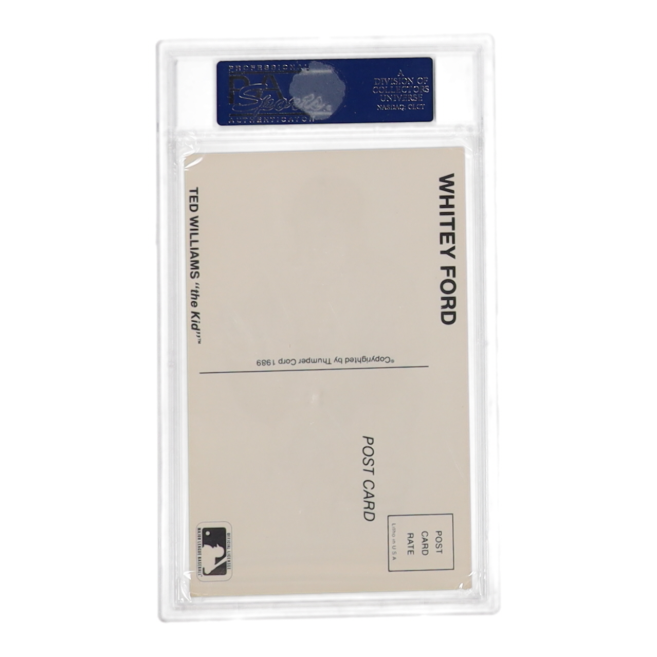 Whitey Ford Signed Yankees Postcard (PSA | Auto 10) at PristineAuction.com Whitey Ford Signed Yankees Postcard (PSA | Auto 10) at PristineAuction.com