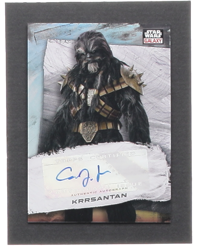Carey Jones as Krrsantan 2022 Topps Chrome Star Wars Galaxy Autographs #GACJ at PristineAuction.com Carey Jones as Krrsantan 2022 Topps Chrome Star Wars Galaxy Autographs #GACJ at PristineAuction.com