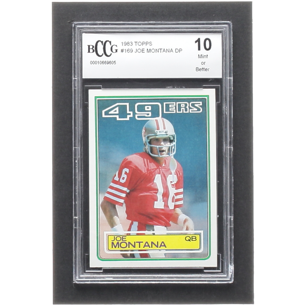 Joe Montana 1983 Topps 169 DP (BCCG 10) Pristine Auction