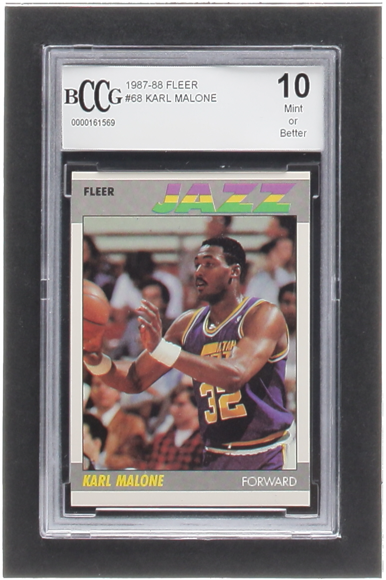 Karl Malone 1987-88 Fleer #68 (BCCG 10) at PristineAuction.com Karl Malone 1987-88 Fleer #68 (BCCG 10) at PristineAuction.com