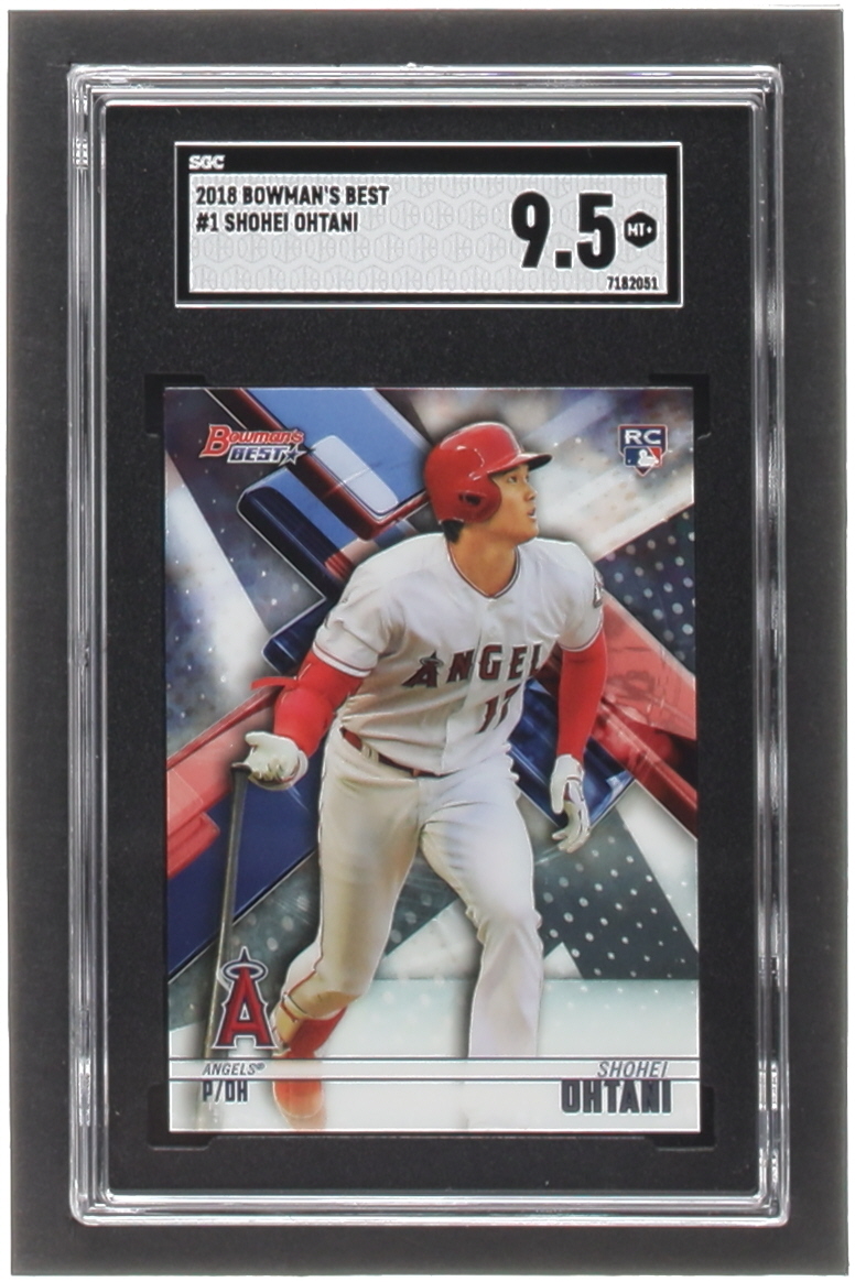 Shohei Ohtani 2018 Bowman's Best #1 RC (SGC 9.5) at PristineAuction.com Shohei Ohtani 2018 Bowman's Best #1 RC (SGC 9.5) at PristineAuction.com