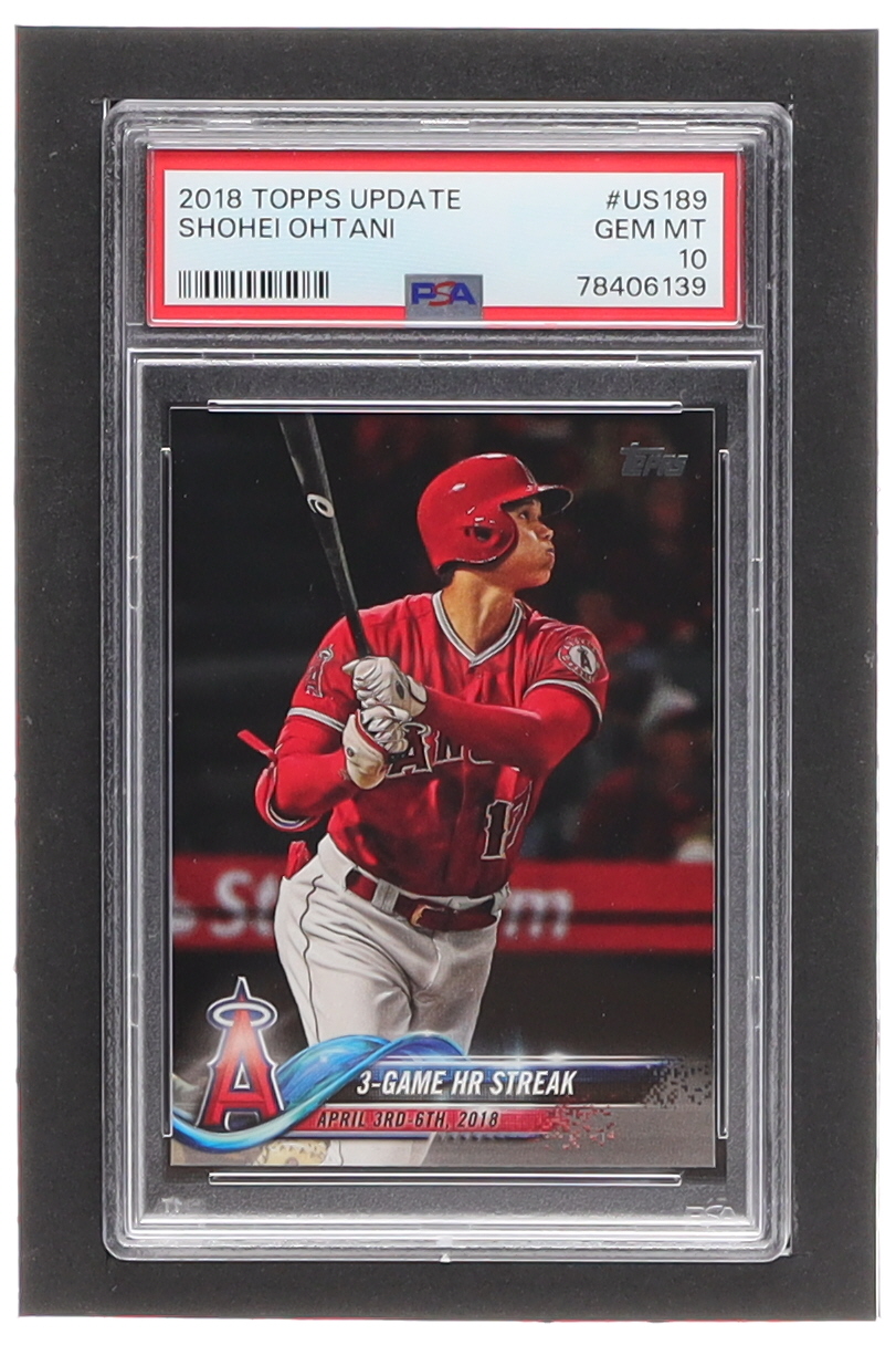 Shohei Ohtani 2018 Topps Update #US189 HL RC (PSA 10) at PristineAuction.com Shohei Ohtani 2018 Topps Update #US189 HL RC (PSA 10) at PristineAuction.com