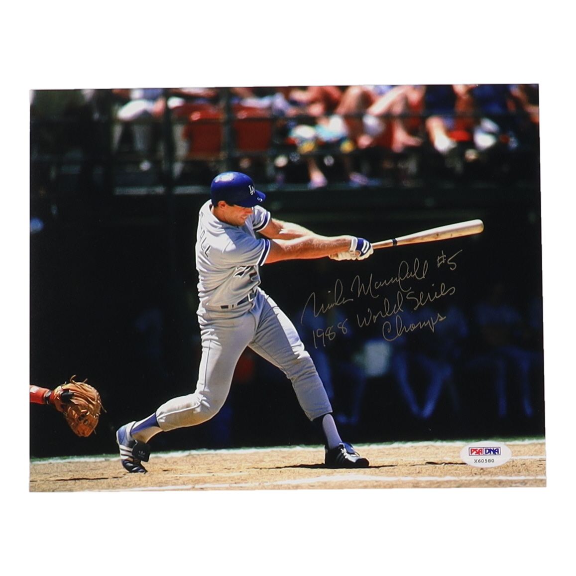 Mike Marshall Signed Dodgers 8x10 Photo Inscribed "1988 World Series Champs" (PSA) at PristineAuction.com Mike Marshall Signed Dodgers 8x10 Photo Inscribed "1988 World Series Champs" (PSA) at PristineAuction.com