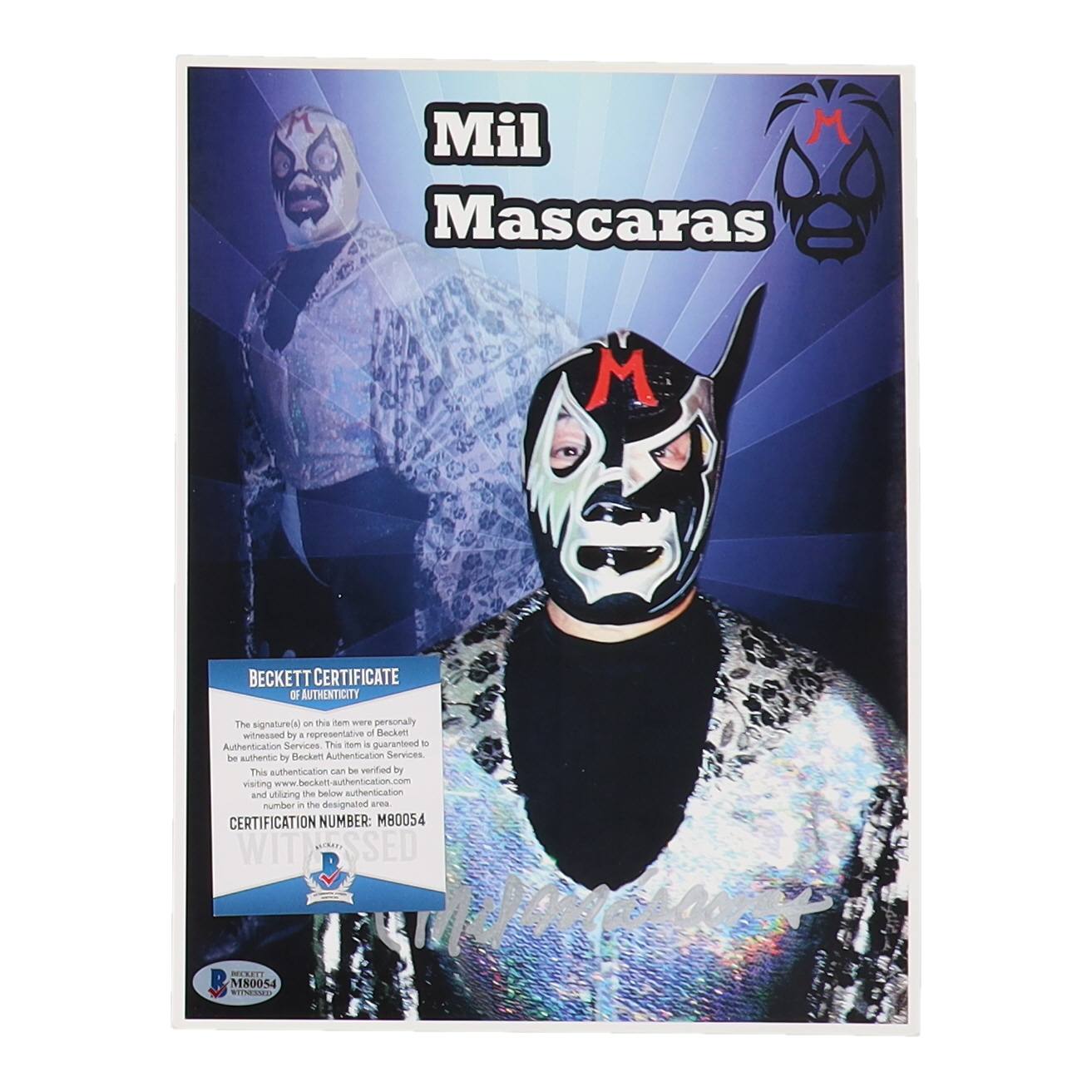 Mil Mascaras Signed WWE 8x10 Photo (Beckett) at PristineAuction.com Mil Mascaras Signed WWE 8x10 Photo (Beckett) at PristineAuction.com