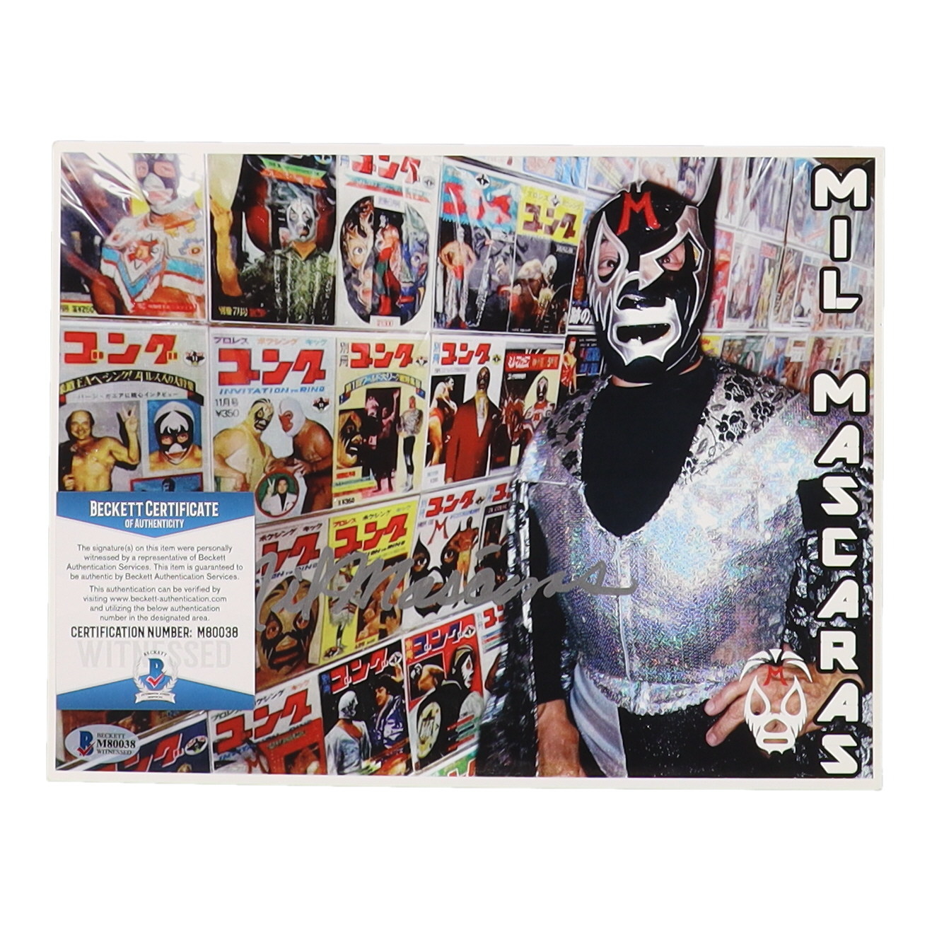 Mil Mascaras Signed WWE 8x10 Photo (Beckett) at PristineAuction.com Mil Mascaras Signed WWE 8x10 Photo (Beckett) at PristineAuction.com