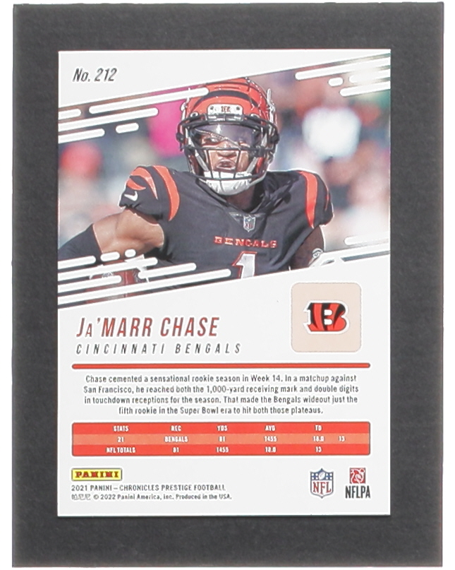 Ja'Marr Chase 2021 Prestige #212 RC at PristineAuction.com Ja'Marr Chase 2021 Prestige #212 RC at PristineAuction.com