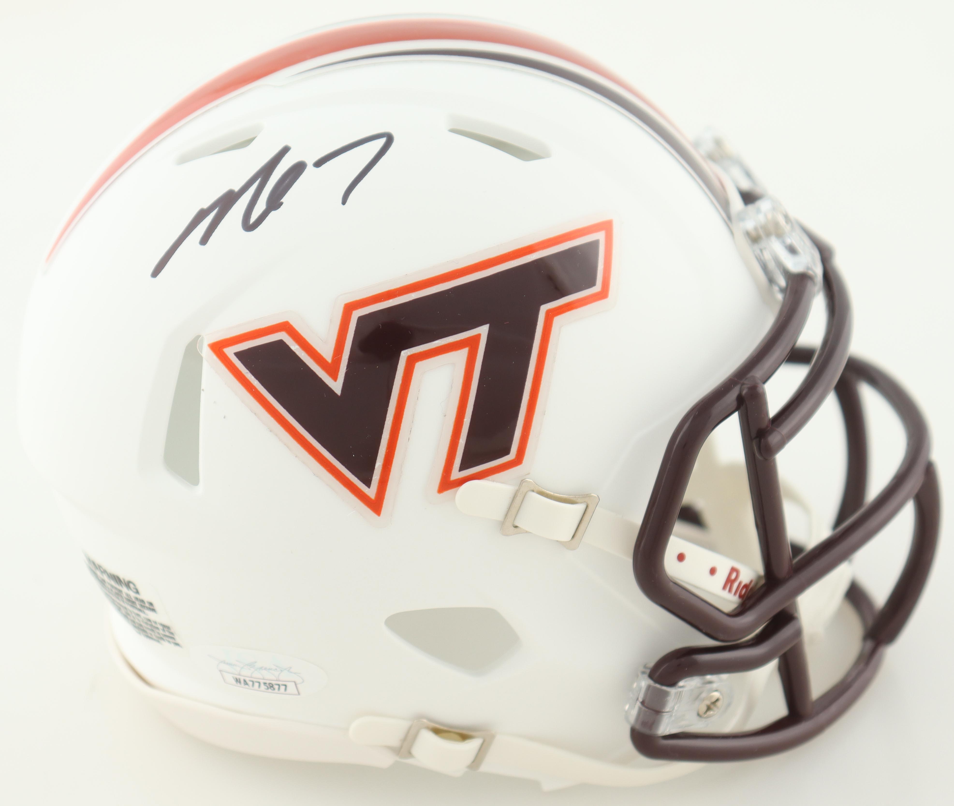 Michael Vick Signed Virginia Tech Hokies Speed Mini Helmet (JSA) at PristineAuction.com Michael Vick Signed Virginia Tech Hokies Speed Mini Helmet (JSA) at PristineAuction.com
