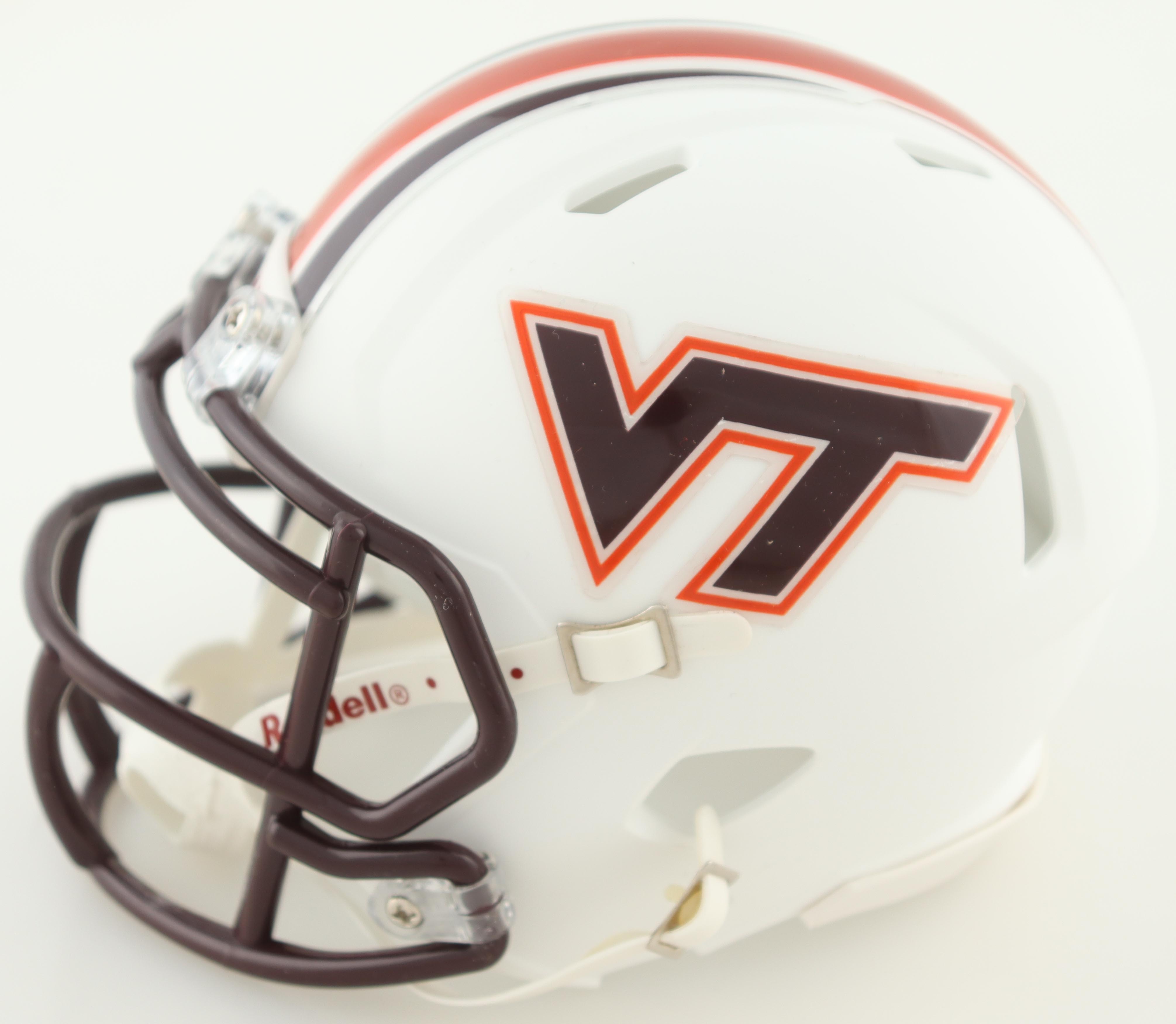 Michael Vick Signed Virginia Tech Hokies Speed Mini Helmet (JSA) at PristineAuction.com Michael Vick Signed Virginia Tech Hokies Speed Mini Helmet (JSA) at PristineAuction.com