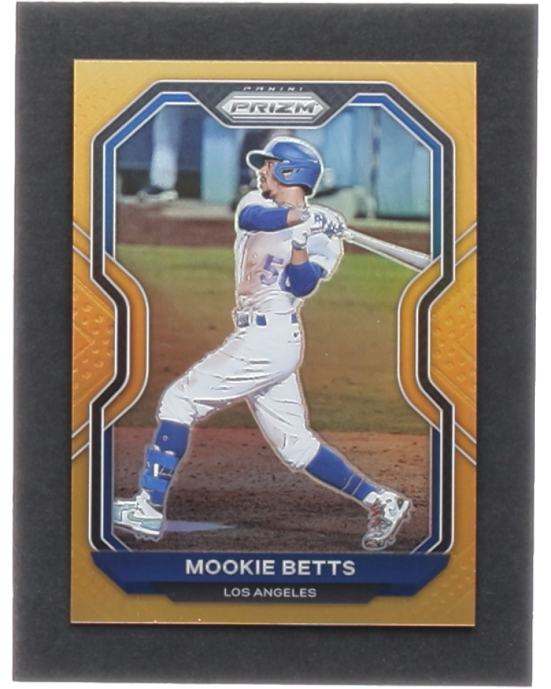 Mookie Betts 2021 Panini Prizm Prizms Neon Orange #244 #73/100