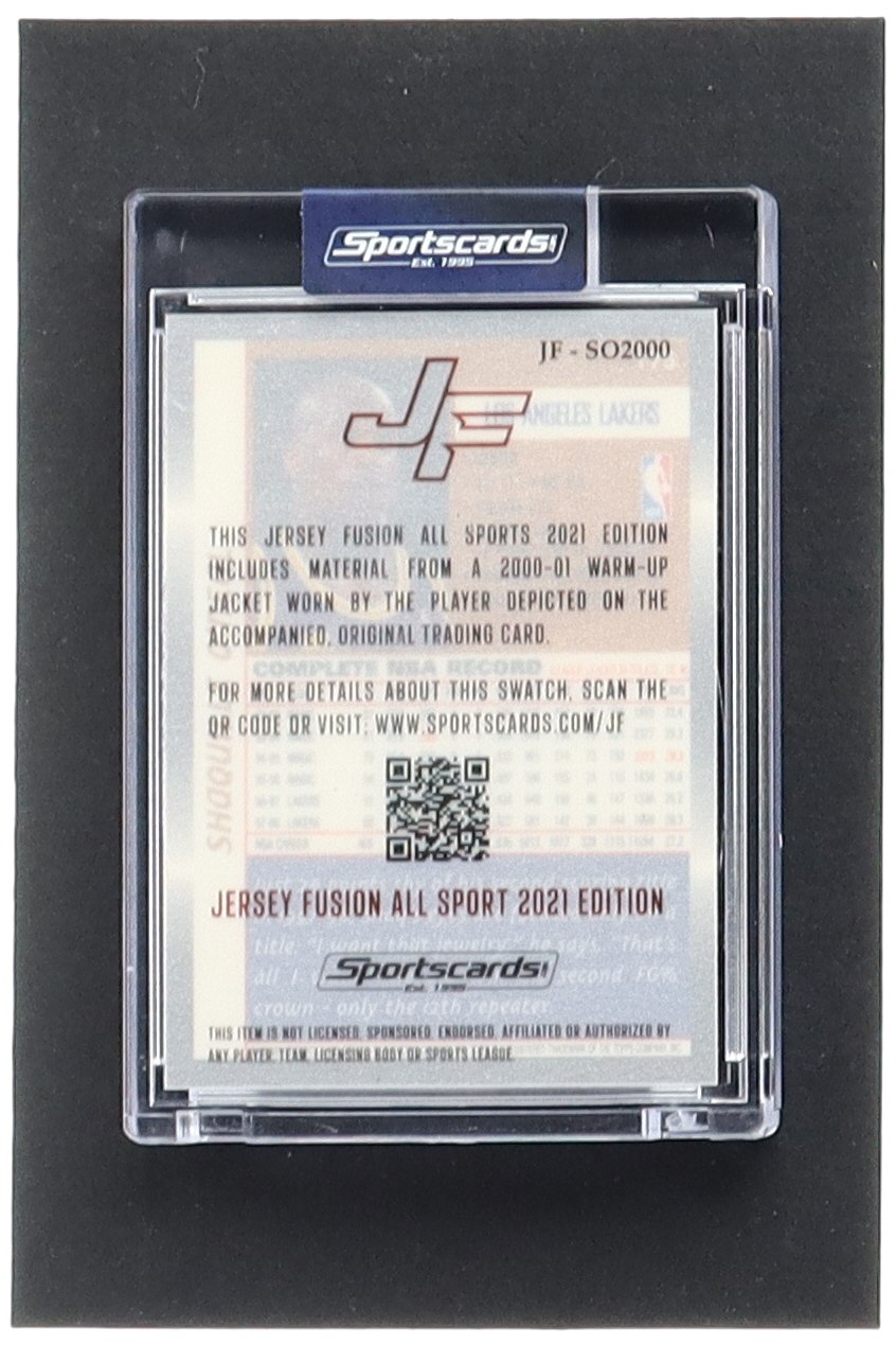 Shaquille O'Neal 2021 Jersey Fusion Game Used Swatch #SO2000 at PristineAuction.com Shaquille O'Neal 2021 Jersey Fusion Game Used Swatch #SO2000 at PristineAuction.com