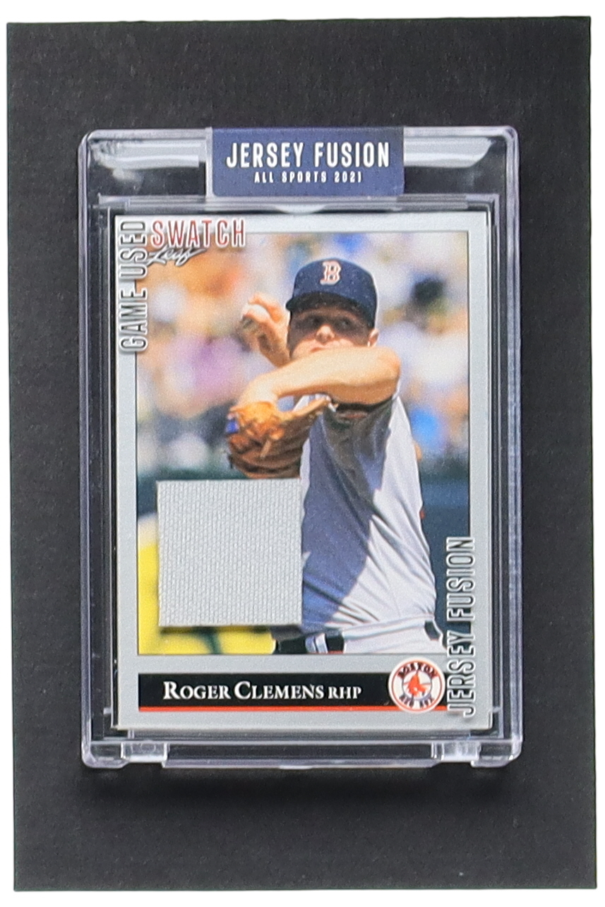 Roger Clemens 2021 Jersey Fusion Game Used Swatch #RC03 at PristineAuction.com Roger Clemens 2021 Jersey Fusion Game Used Swatch #RC03 at PristineAuction.com