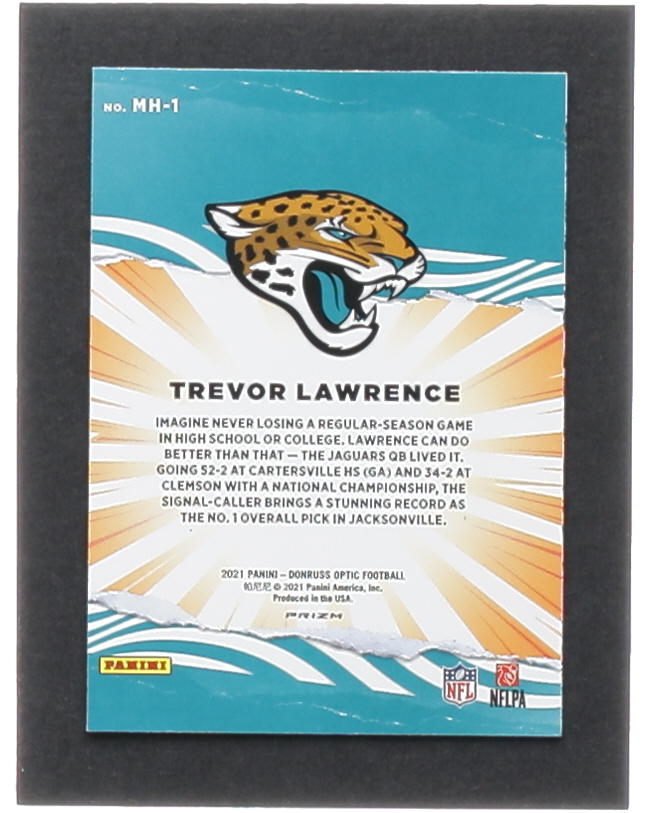 Trevor Lawrence 2021 Donruss Optic My House! #1 RC at PristineAuction.com Trevor Lawrence 2021 Donruss Optic My House! #1 RC at PristineAuction.com