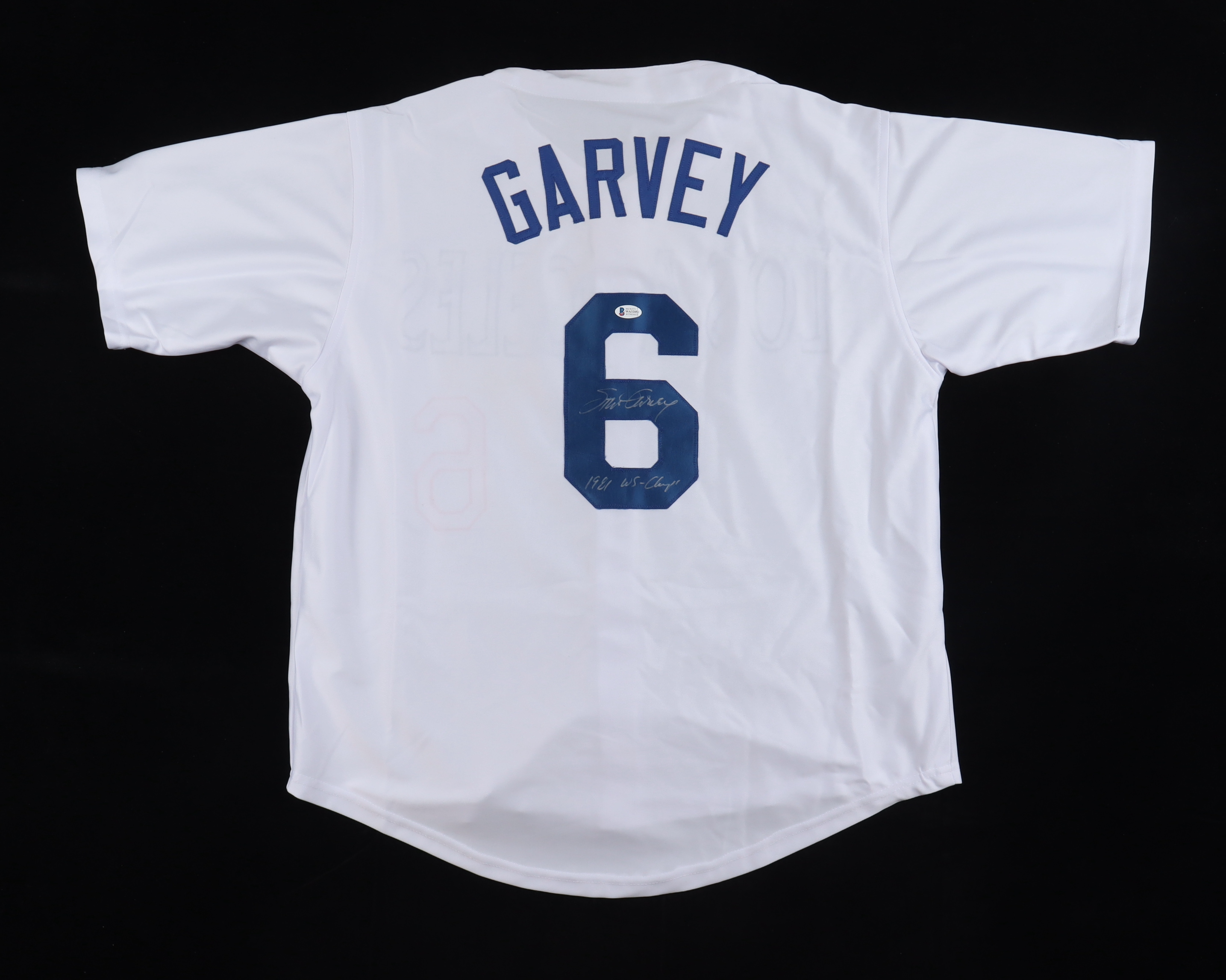 Steve Garvey Signed Jersey Inscribed "1981 WS-Champ" (Beckett) at PristineAuction.com Steve Garvey Signed Jersey Inscribed "1981 WS-Champ" (Beckett) at PristineAuction.com