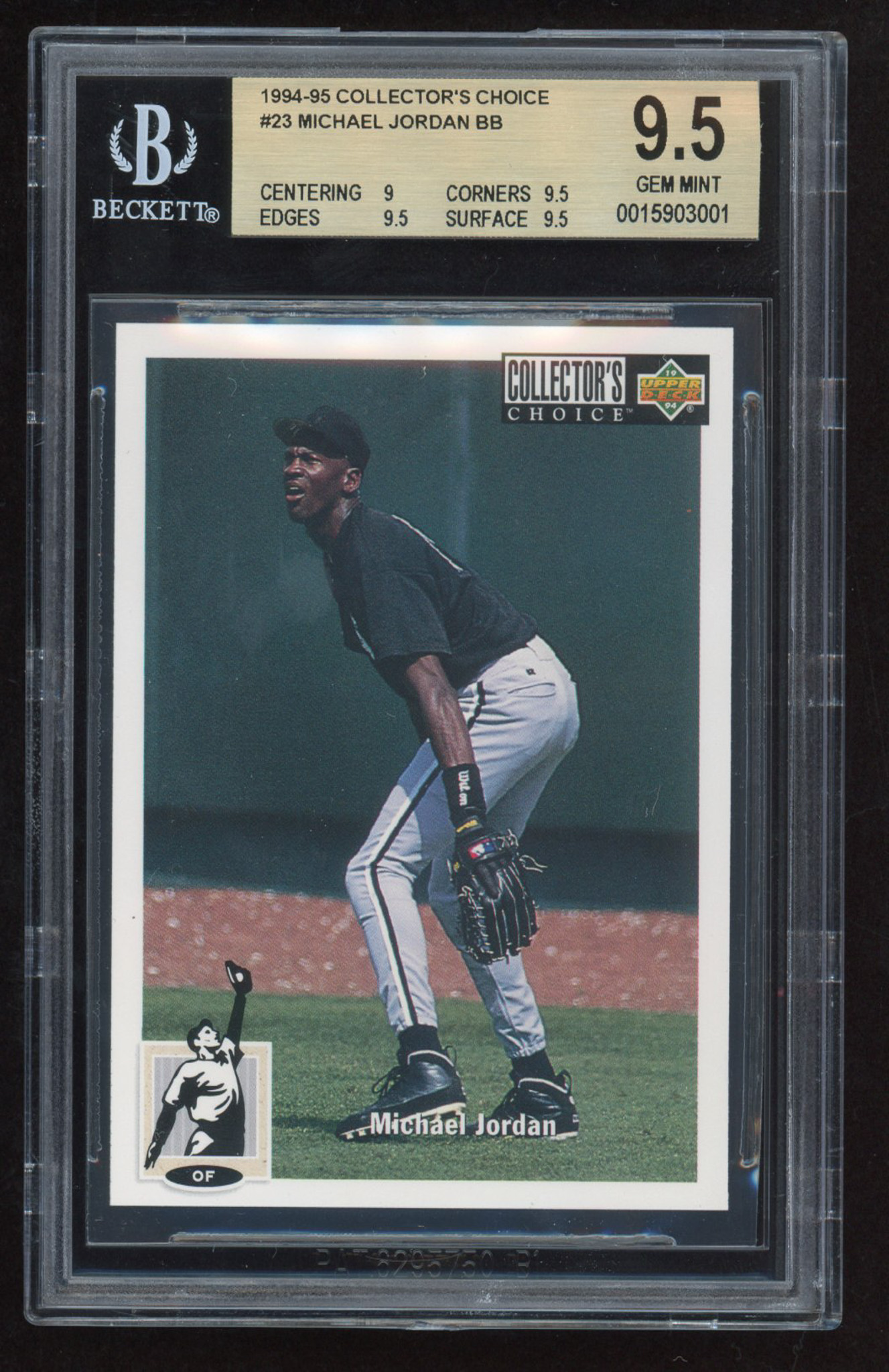 Michael Jordan 1994-95 Collector's Choice #23 BB RC (BGS 9.5) at PristineAuction.com Michael Jordan 1994-95 Collector's Choice #23 BB RC (BGS 9.5) at PristineAuction.com
