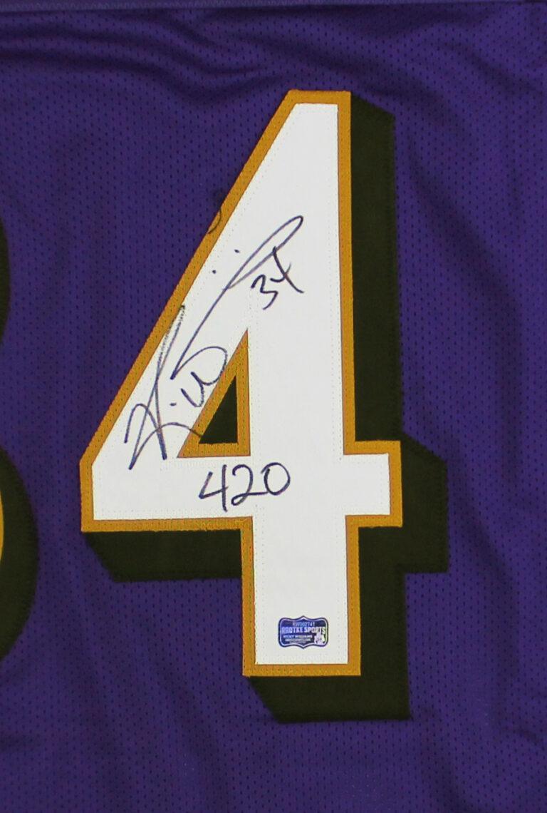 Ricky Williams Signed Jersey Inscribed "420" (Radtke) at PristineAuction.com Ricky Williams Signed Jersey Inscribed "420" (Radtke) at PristineAuction.com