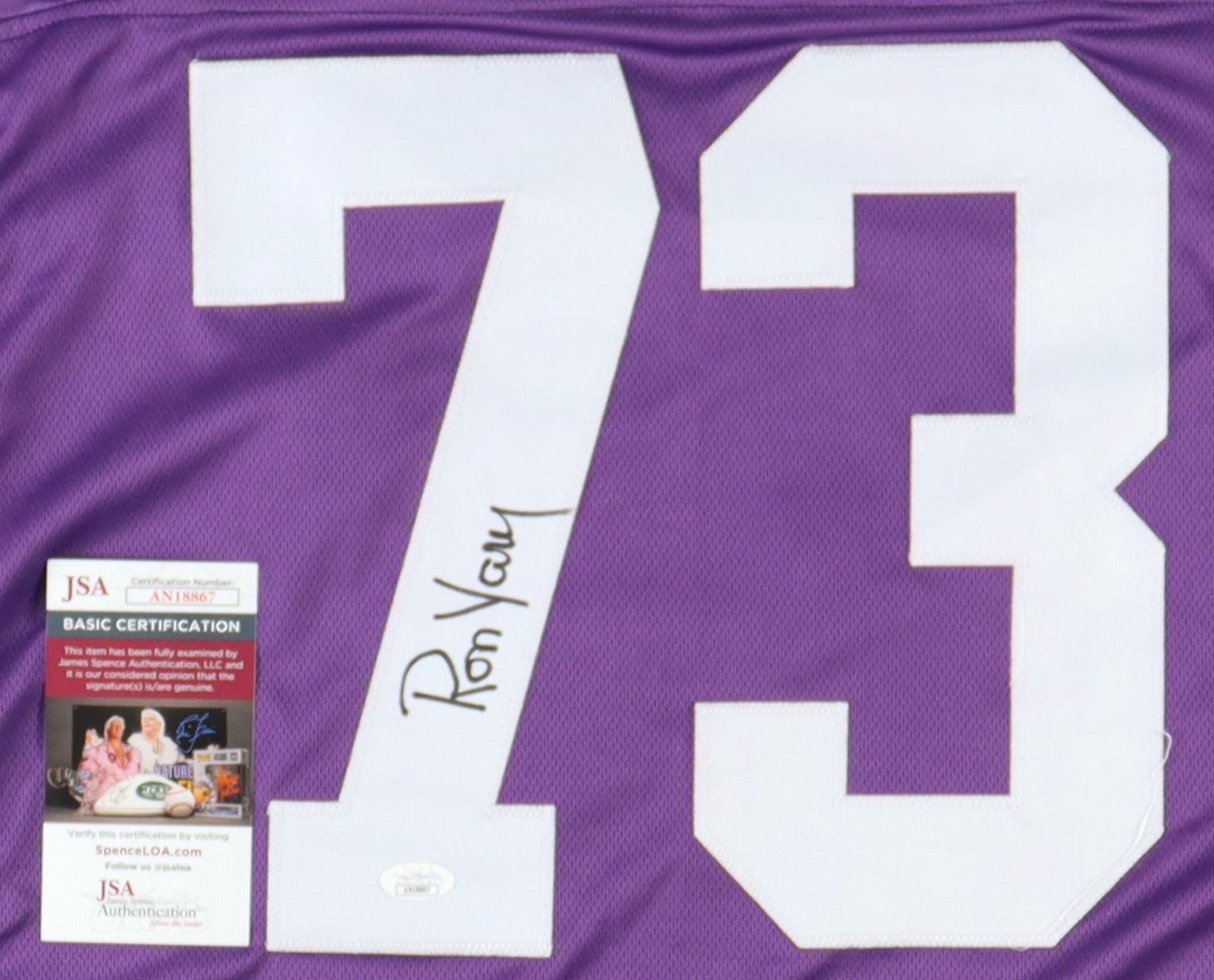 Ron Yary Signed Jersey (JSA) at PristineAuction.com Ron Yary Signed Jersey (JSA) at PristineAuction.com