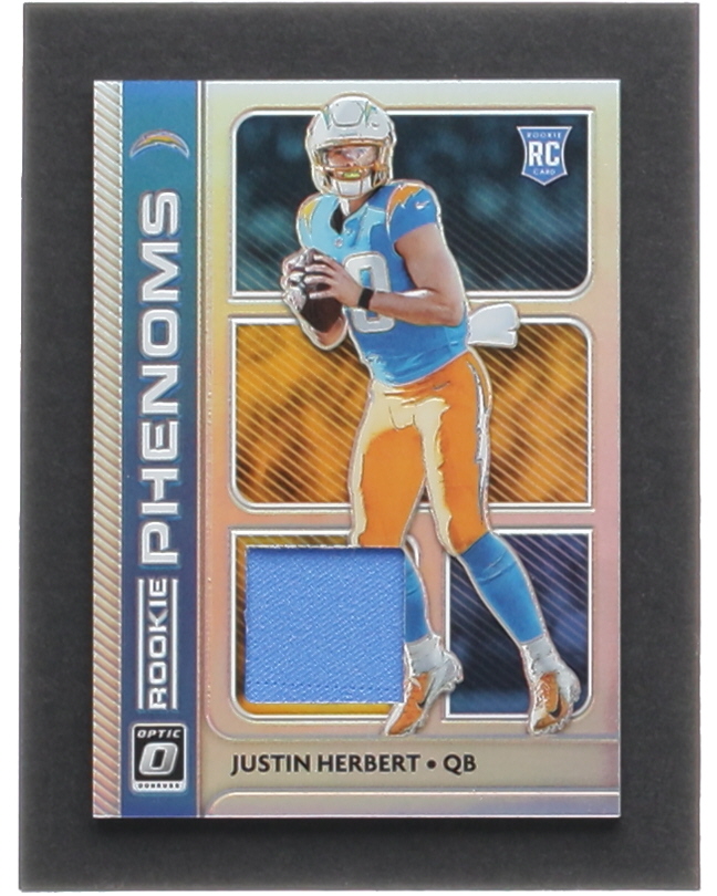 Justin Herbert 2020 Donruss Optic Rookie Phenoms Jerseys #3 RC at PristineAuction.com Justin Herbert 2020 Donruss Optic Rookie Phenoms Jerseys #3 RC at PristineAuction.com
