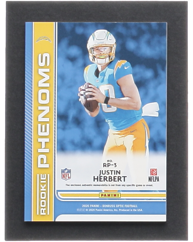 Justin Herbert 2020 Donruss Optic Rookie Phenoms Jerseys #3 RC at PristineAuction.com Justin Herbert 2020 Donruss Optic Rookie Phenoms Jerseys #3 RC at PristineAuction.com