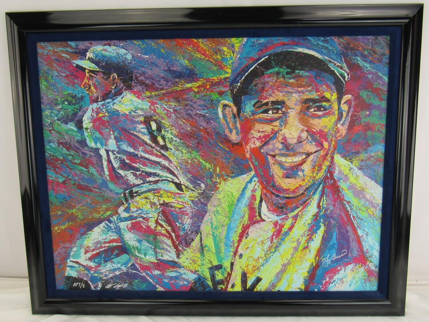 Yogi Berra & Bill Lopa Signed Yankees Custom Framed Canvas Painting (JSA & PSA) at PristineAuction.com Yogi Berra & Bill Lopa Signed Yankees Custom Framed Canvas Painting (JSA & PSA) at PristineAuction.com