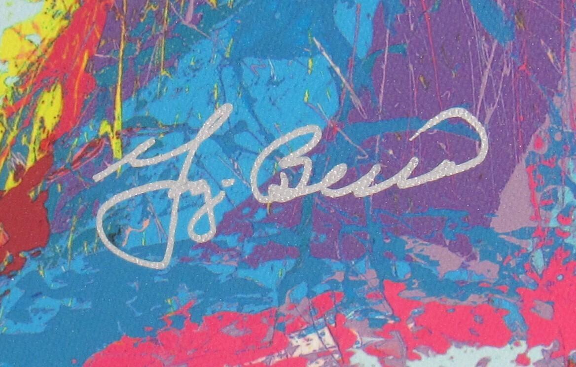 Yogi Berra & Bill Lopa Signed Yankees Custom Framed Canvas Painting (JSA & PSA) at PristineAuction.com Yogi Berra & Bill Lopa Signed Yankees Custom Framed Canvas Painting (JSA & PSA) at PristineAuction.com