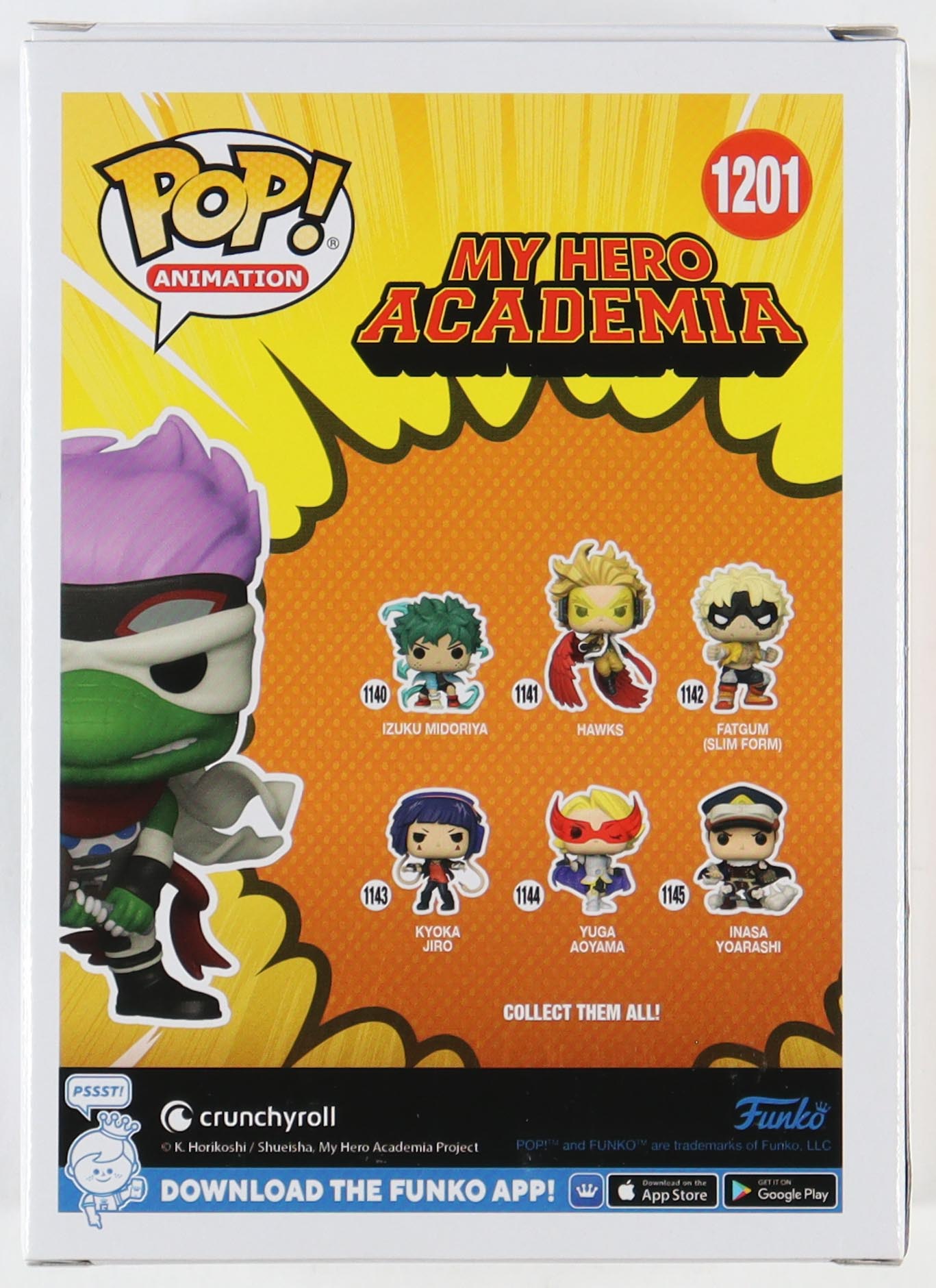 Larry Brantley Signed "My Hero Academia" #1201 Spinner Funko Pop! Vinyl Figure Inscribed "Call Me... SPINNER!" (JSA) at PristineAuction.com Larry Brantley Signed "My Hero Academia" #1201 Spinner Funko Pop! Vinyl Figure Inscribed "Call Me... SPINNER!" (JSA) at PristineAuction.com