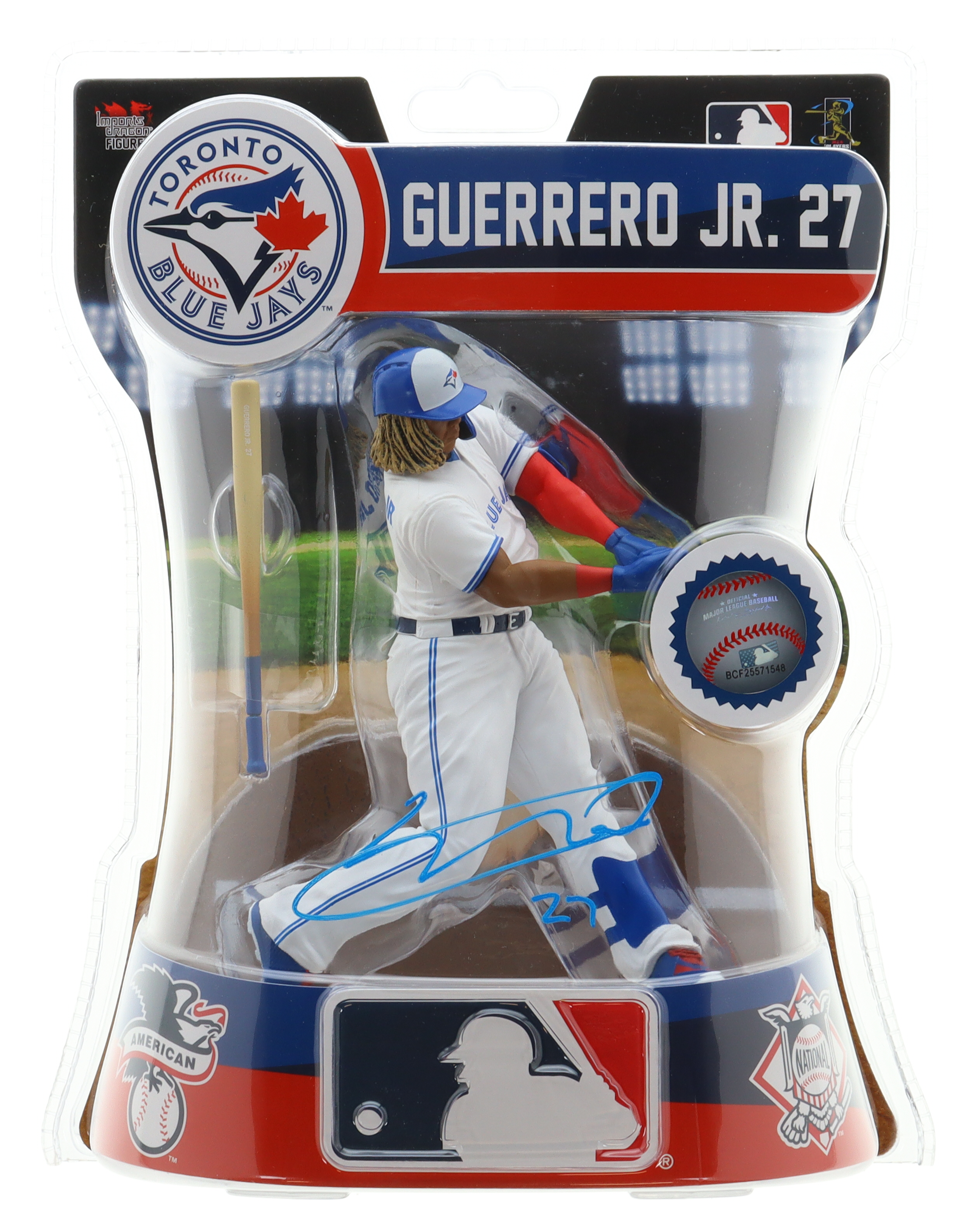 Vladimir Guerrero Jr. Signed Imports Dragon Blue Jays Action Figure (PSA) at PristineAuction.com Vladimir Guerrero Jr. Signed Imports Dragon Blue Jays Action Figure (PSA) at PristineAuction.com