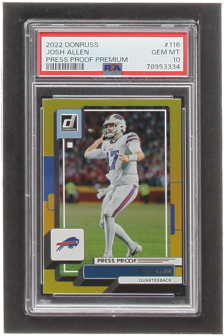 Josh Allen 2022 Donruss Press Proof Premium #116 (PSA 10) at PristineAuction.com Josh Allen 2022 Donruss Press Proof Premium #116 (PSA 10) at PristineAuction.com