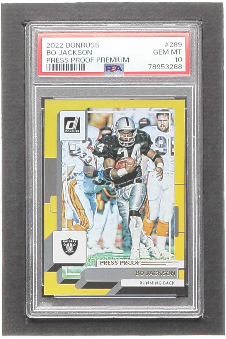 Bo Jackson 2022 Donruss Press Proof Premium #289 (PSA 10) at PristineAuction.com Bo Jackson 2022 Donruss Press Proof Premium #289 (PSA 10) at PristineAuction.com