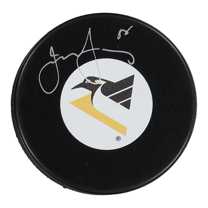 Jaromir Jagr Signed Penguins Logo Hockey Puck (COJO) at PristineAuction.com Jaromir Jagr Signed Penguins Logo Hockey Puck (COJO) at PristineAuction.com