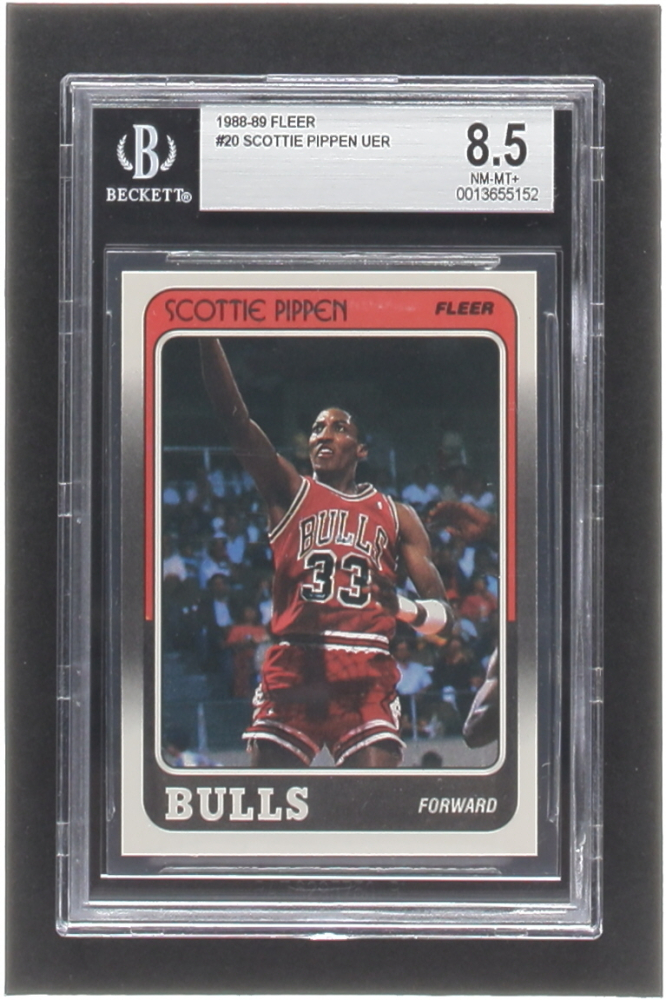 Scottie Pippen 198889 Fleer 20 RC (BGS 8.5) Pristine Auction