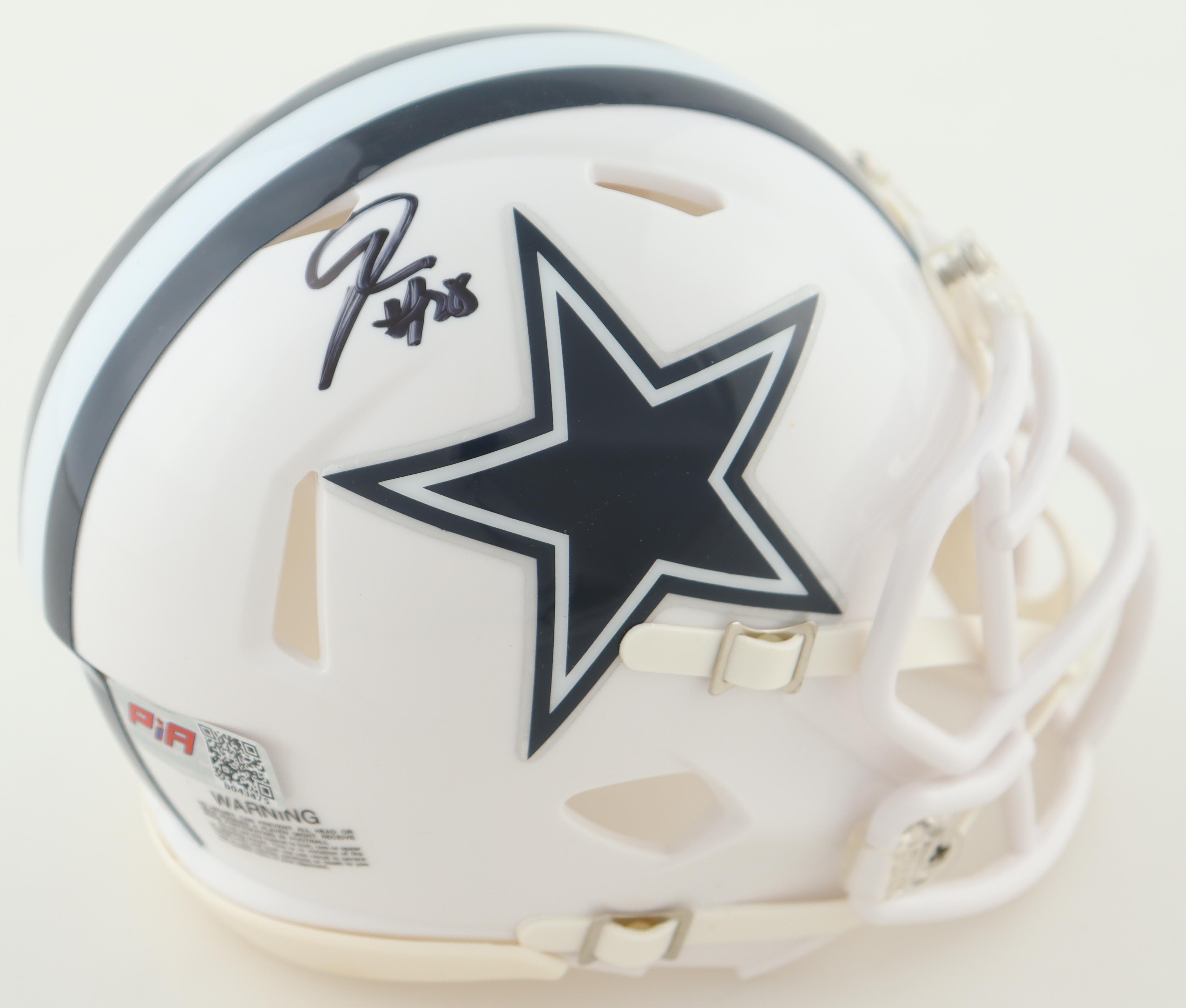 Juanyeh Thomas Signed Cowboys Speed Mini Helmet (PIA) at PristineAuction.com Juanyeh Thomas Signed Cowboys Speed Mini Helmet (PIA) at PristineAuction.com
