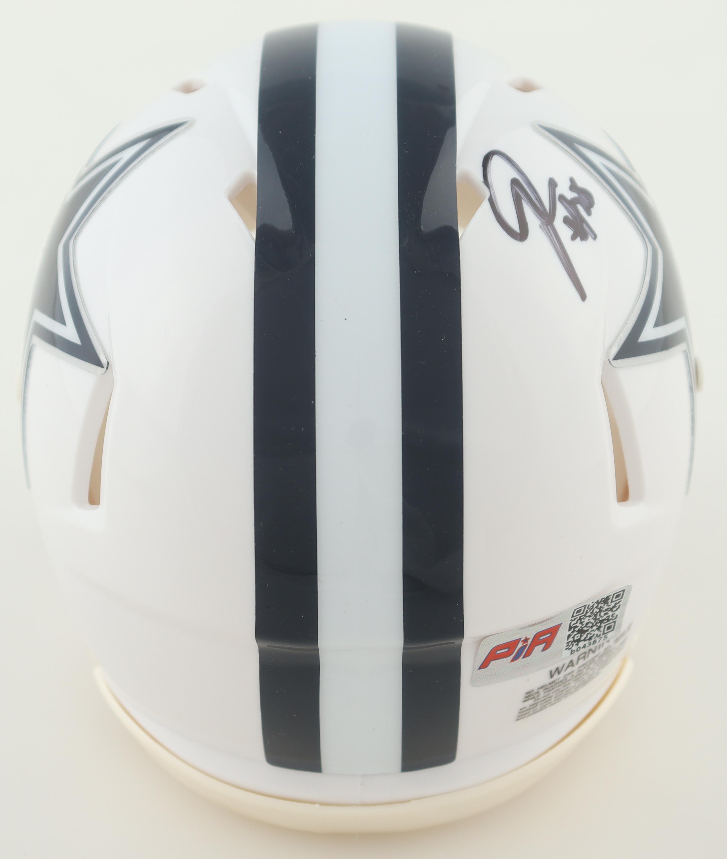 Juanyeh Thomas Signed Cowboys Speed Mini Helmet (PIA) at PristineAuction.com Juanyeh Thomas Signed Cowboys Speed Mini Helmet (PIA) at PristineAuction.com