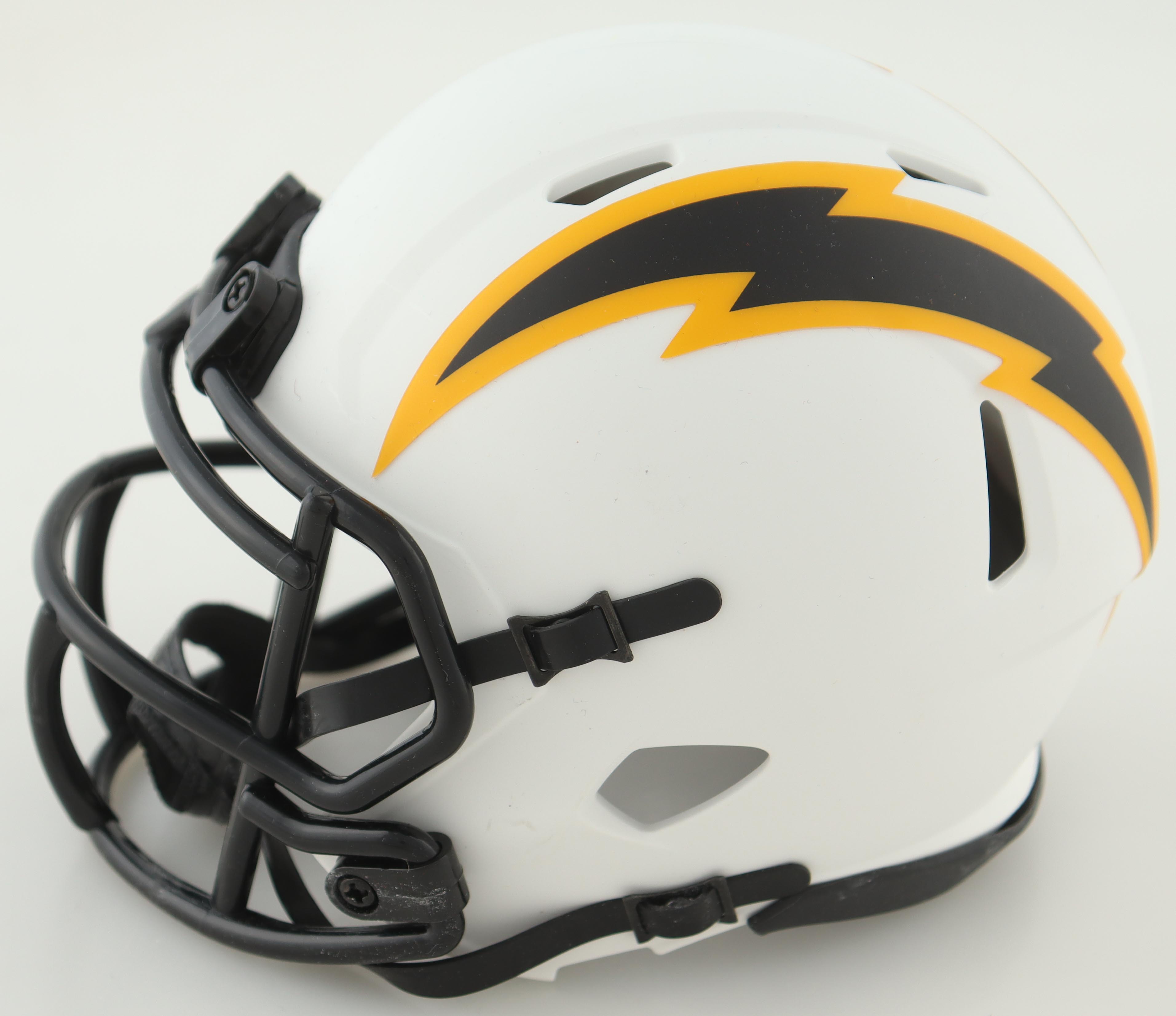 Quentin Johnston Signed Chargers Lunar Eclipse Alternate Speed Mini Helmet (Beckett) at PristineAuction.com Quentin Johnston Signed Chargers Lunar Eclipse Alternate Speed Mini Helmet (Beckett) at PristineAuction.com