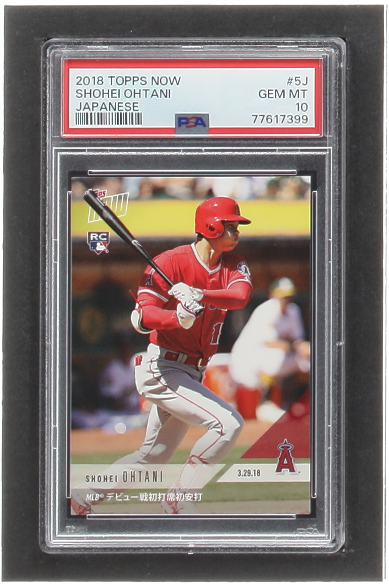 Shohei Ohtani 2018 Topps Now Japanese #5J (PSA 10) at PristineAuction.com Shohei Ohtani 2018 Topps Now Japanese #5J (PSA 10) at PristineAuction.com