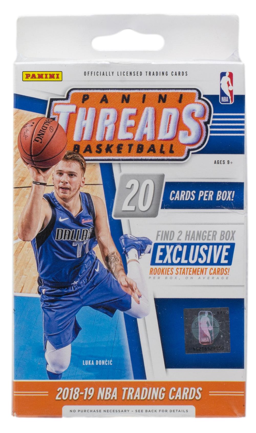 2018-19 Panini Threads Basketball Hanger Box with (20) Cards at PristineAuction.com 2018-19 Panini Threads Basketball Hanger Box with (20) Cards at PristineAuction.com