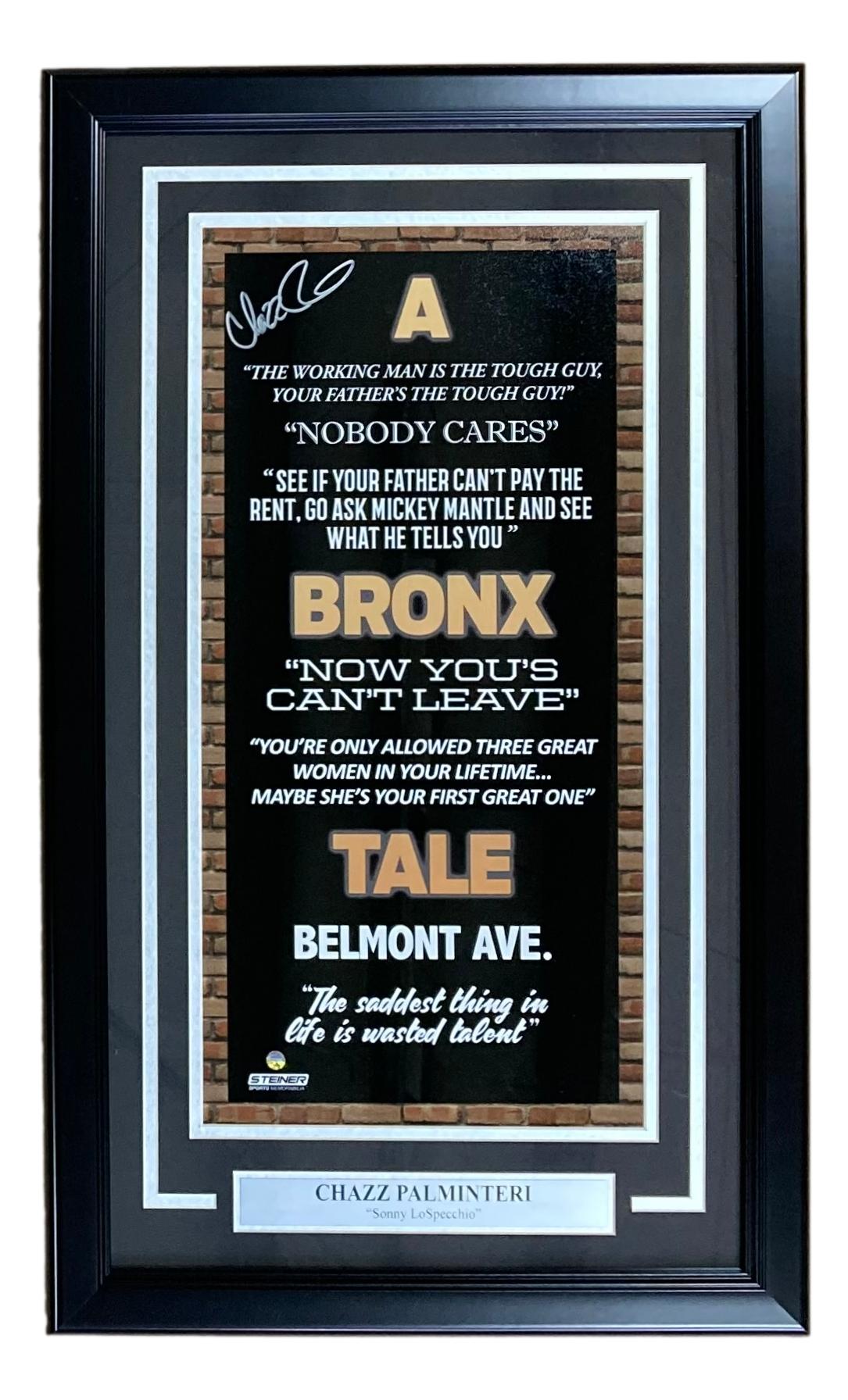 Chazz Palminteri Signed "A Bronx Tale" Custom Framed Photo (Steiner) at PristineAuction.com Chazz Palminteri Signed "A Bronx Tale" Custom Framed Photo (Steiner) at PristineAuction.com