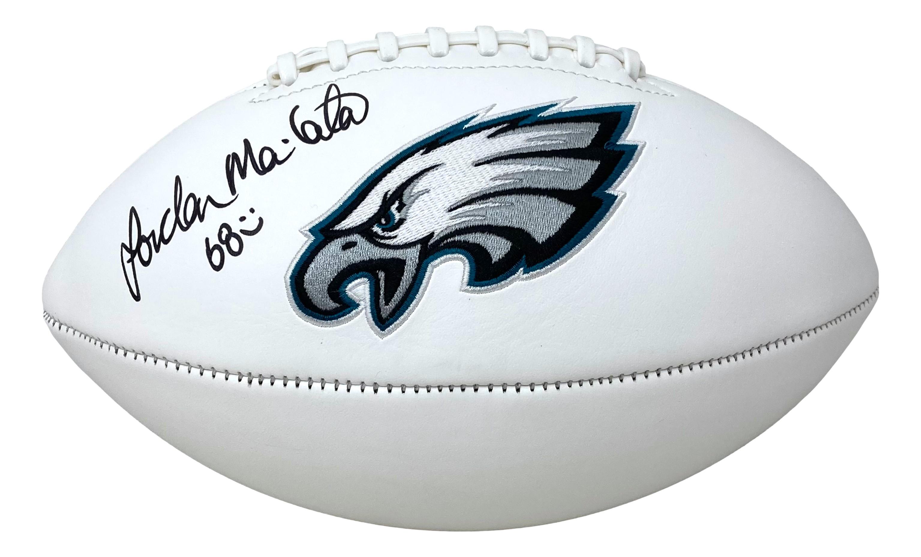 Jordan Mailata Signed Eagles Logo Football (Beckett) at PristineAuction.com Jordan Mailata Signed Eagles Logo Football (Beckett) at PristineAuction.com