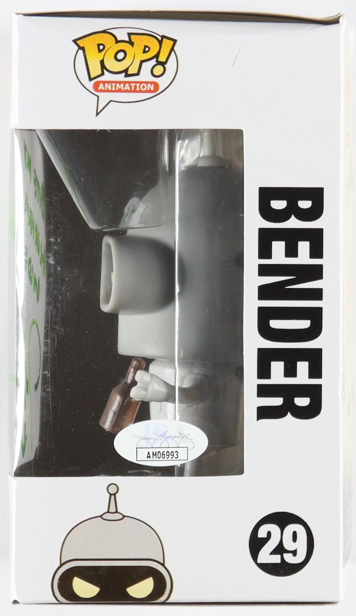 John DiMaggio Signed "Futurama" #29 Bender Funko Pop! Vinyl Figure With Extensive Inscription (JSA) at PristineAuction.com John DiMaggio Signed "Futurama" #29 Bender Funko Pop! Vinyl Figure With Extensive Inscription (JSA) at PristineAuction.com